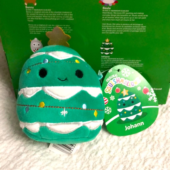 Squishmallows Holiday Johann The Christmas Tree Squishmallows 4 New